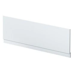 Venice Abstract / Urban 1800 Front Bath Panel in Satin White | Modern Bathroom Design
