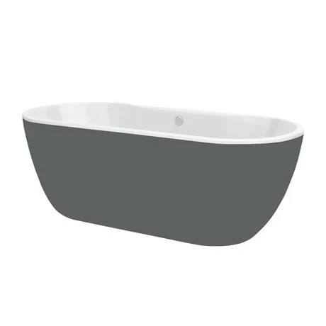 Verona Grey Freestanding Modern Bath - Stylish & Contemporary Design 6 Verona Grey Freestanding Modern Bath - Stylish & Contemporary Design - Image 4