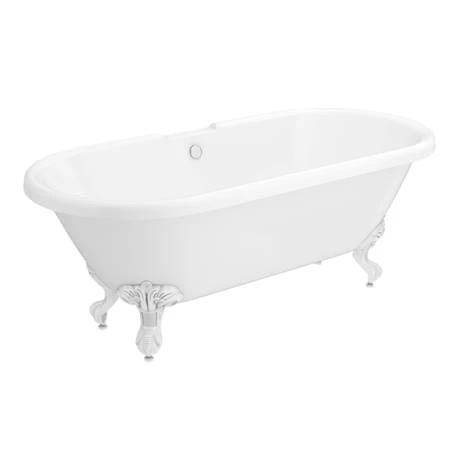 Duke 1795 Traditional Roll Top Bath with White Leg Set - Double Ended Freestanding Bath 5 Duke 1795 Traditional Roll Top Bath with White Leg Set - Double Ended Freestanding Bath - Image 3