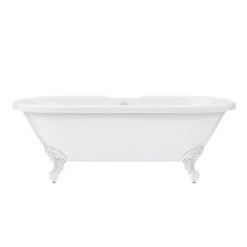 Duke 1795 Traditional Roll Top Bath with White Leg Set - Double Ended Freestanding Bath 11 Duke 1795 Traditional Roll Top Bath with White Leg Set - Double Ended Freestanding Bath -Deals Freestanding Baths Store WHTDUKE1795B n d3 460