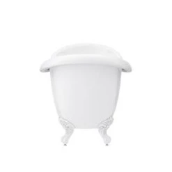 Earl 1750 Double Ended Roll Top Slipper Bath with White Leg Set - Victorian Plumbing -Deals Freestanding Baths Store WHTEARL1750B d5 460