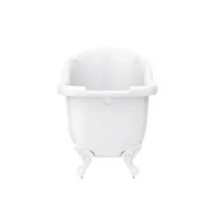 Oxford 1710 Roll Top Slipper Bath with White Leg Set | Victorian Plumbing -Deals Freestanding Baths Store WHTOX1710B d4 460