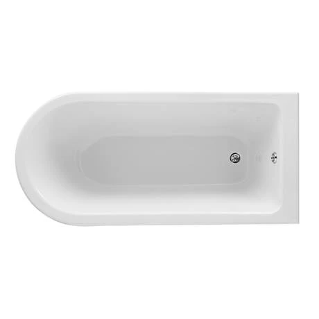 Old London Winterburn 1700 x 750 Single Ended Traditional Shower Bath with Chrome Leg Set 4 Old London Winterburn 1700 x 750 Single Ended Traditional Shower Bath with Chrome Leg Set - Image 2