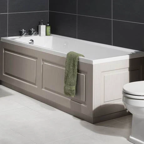 York 1800mm Grey Traditional Front Bath Panel & Plinth - Victorian Plumbing 4 York 1800mm Grey Traditional Front Bath Panel & Plinth - Victorian Plumbing - Image 2