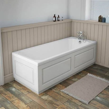York 750mm White Ash Traditional End Bath Panel & Plinth - Victorian Plumbing 4 York 750mm White Ash Traditional End Bath Panel & Plinth - Victorian Plumbing - Image 2