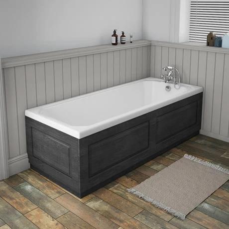 York 800mm Dark Grey Traditional End Bath Panel & Plinth - Victorian Plumbing 4 York 800mm Dark Grey Traditional End Bath Panel & Plinth - Victorian Plumbing - Image 2