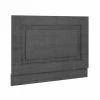 York 800mm Dark Grey Traditional End Bath Panel & Plinth - Victorian Plumbing